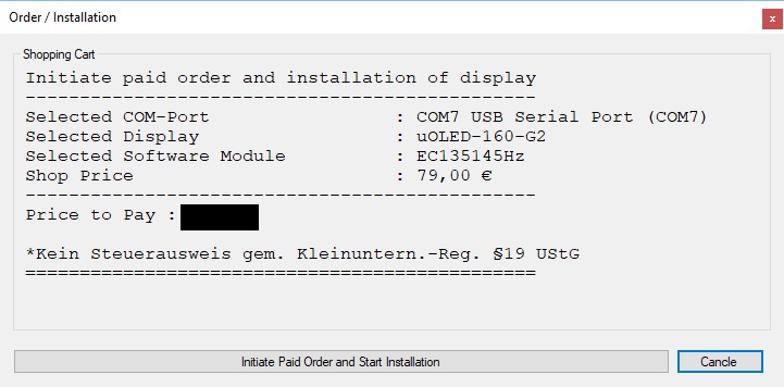 Screenshot plastes.de Installer Bestellvorgang