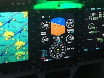 Cockpit unseres Kunden einer PC21.